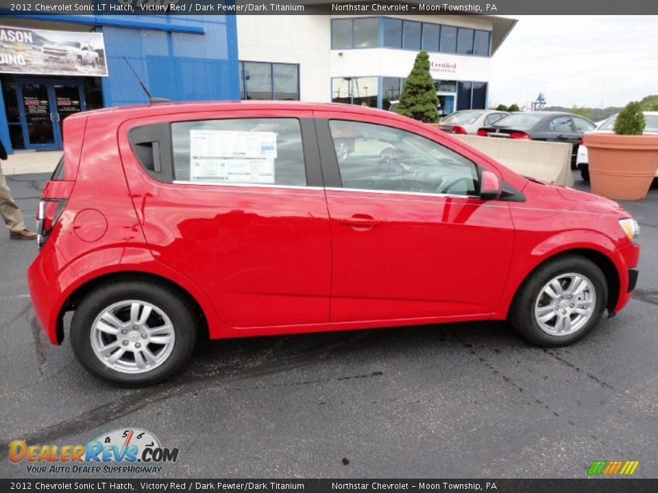 2012 Chevrolet Sonic LT Hatch Victory Red / Dark Pewter/Dark Titanium Photo #8