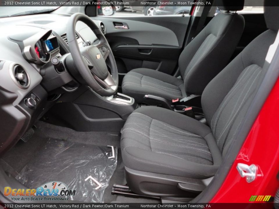 Dark Pewter/Dark Titanium Interior - 2012 Chevrolet Sonic LT Hatch Photo #10