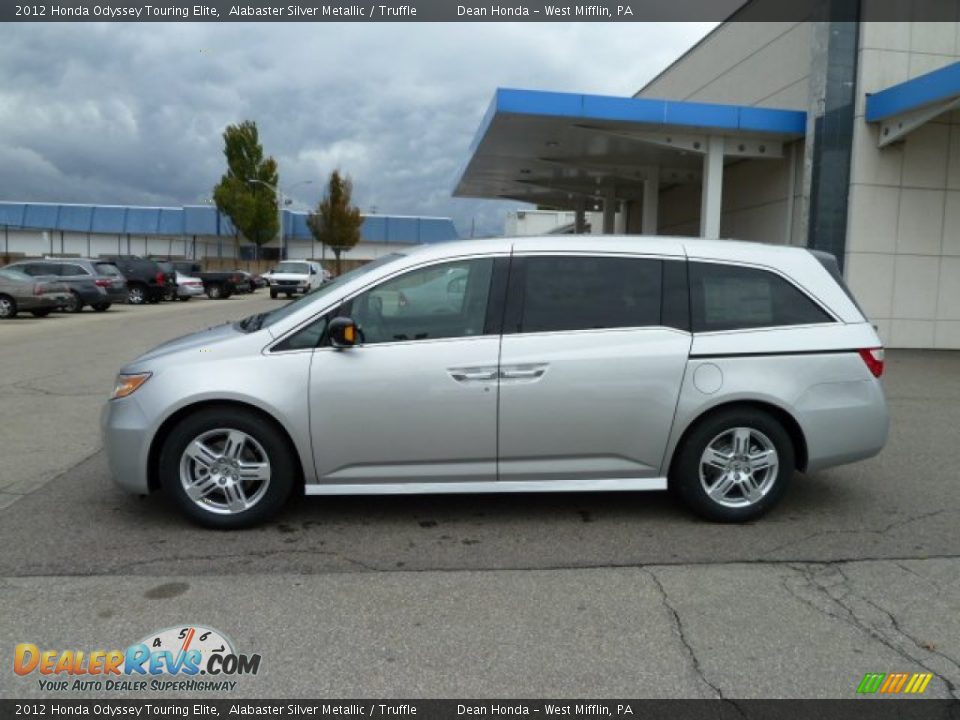 Alabaster Silver Metallic 2012 Honda Odyssey Touring Elite Photo #2