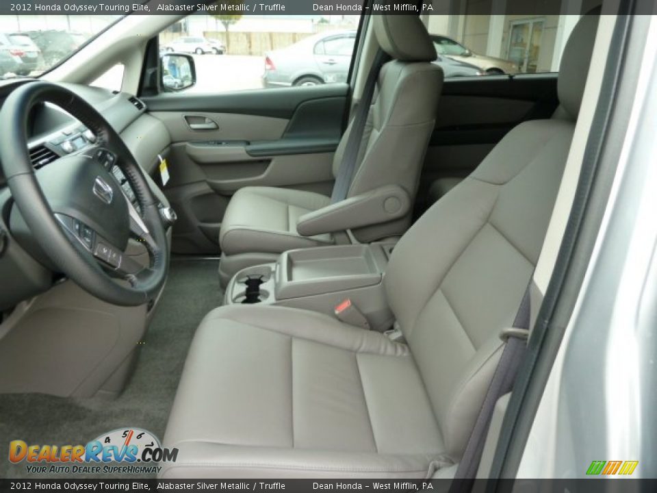 Truffle Interior - 2012 Honda Odyssey Touring Elite Photo #10