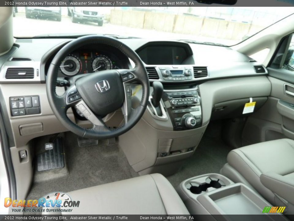 Dashboard of 2012 Honda Odyssey Touring Elite Photo #13
