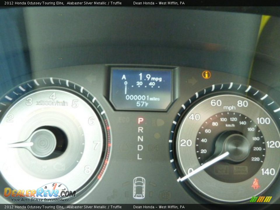 2012 Honda Odyssey Touring Elite Gauges Photo #19