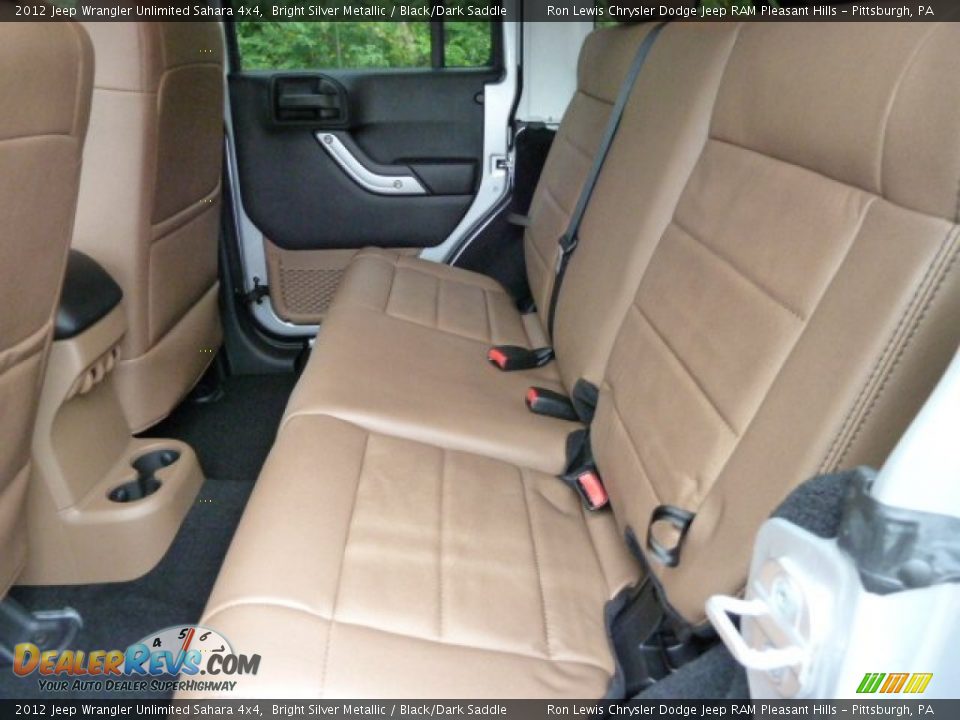 Black/Dark Saddle Interior - 2012 Jeep Wrangler Unlimited Sahara 4x4 Photo #19