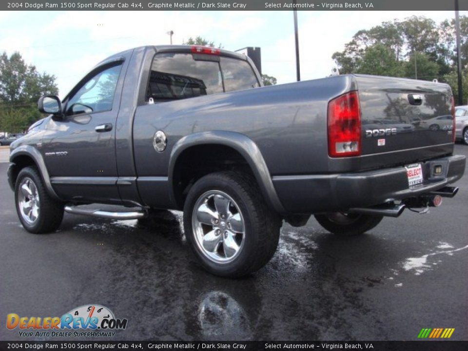 2004 Dodge Ram 1500 Sport Regular Cab 4x4 Graphite Metallic / Dark Slate Gray Photo #4
