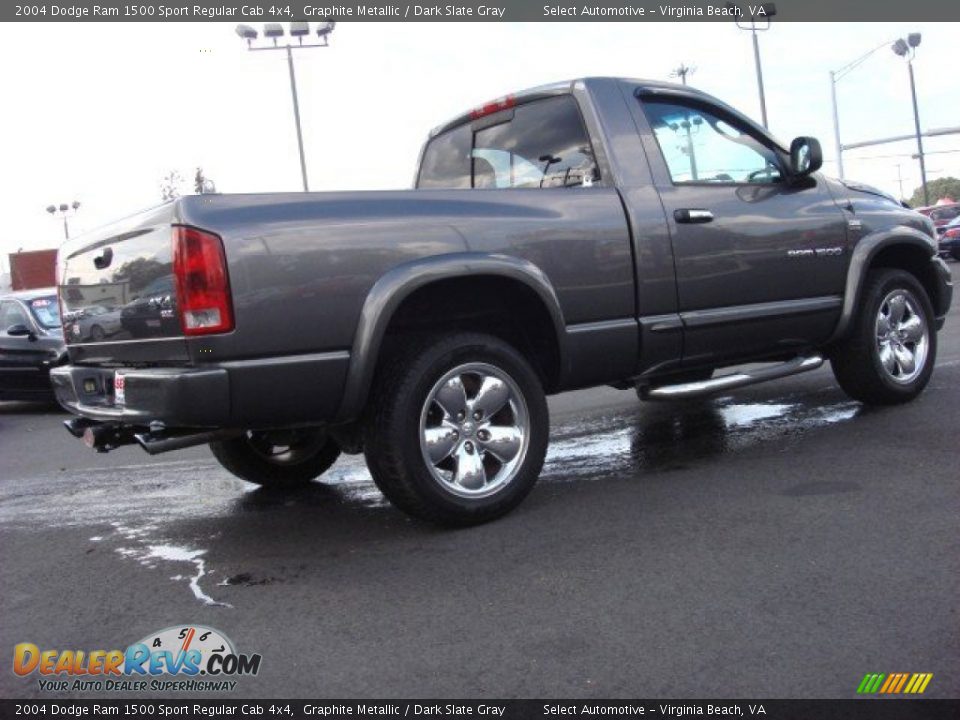 2004 Dodge Ram 1500 Sport Regular Cab 4x4 Graphite Metallic / Dark Slate Gray Photo #5