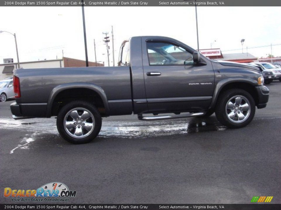 2004 Dodge Ram 1500 Sport Regular Cab 4x4 Graphite Metallic / Dark Slate Gray Photo #6