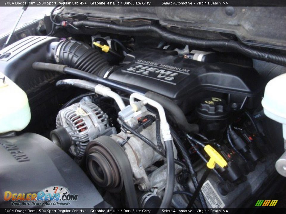 2004 Dodge Ram 1500 Sport Regular Cab 4x4 Graphite Metallic / Dark Slate Gray Photo #19