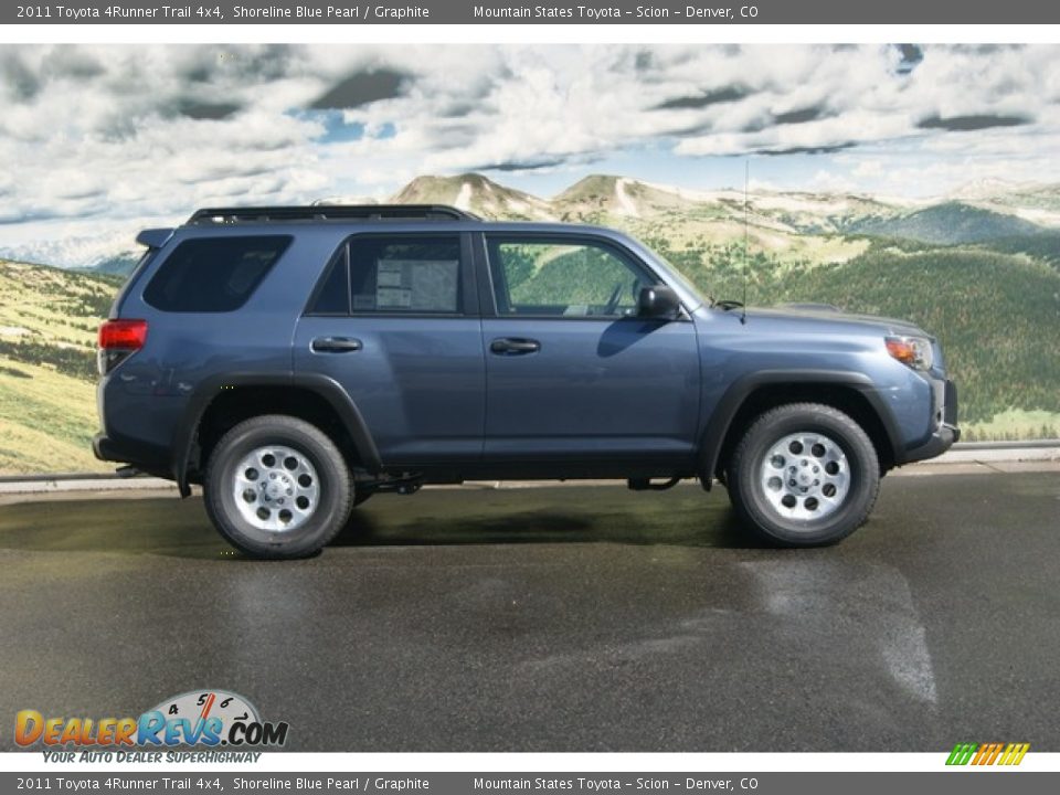 2011 Toyota 4Runner Trail 4x4 Shoreline Blue Pearl / Graphite Photo #2