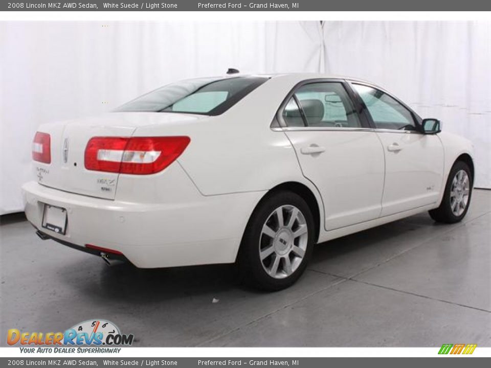 2008 Lincoln MKZ AWD Sedan White Suede / Light Stone Photo #4