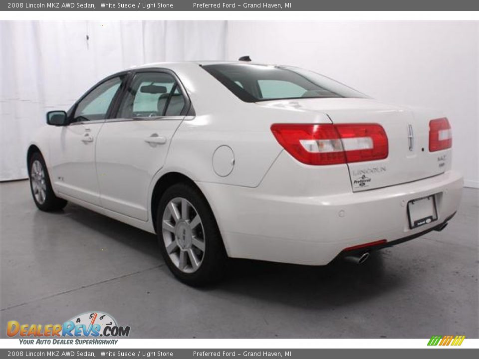 2008 Lincoln MKZ AWD Sedan White Suede / Light Stone Photo #6