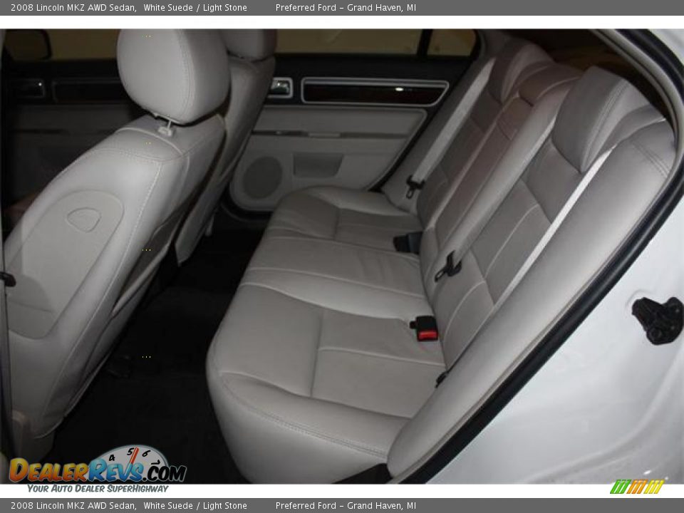 2008 Lincoln MKZ AWD Sedan White Suede / Light Stone Photo #14