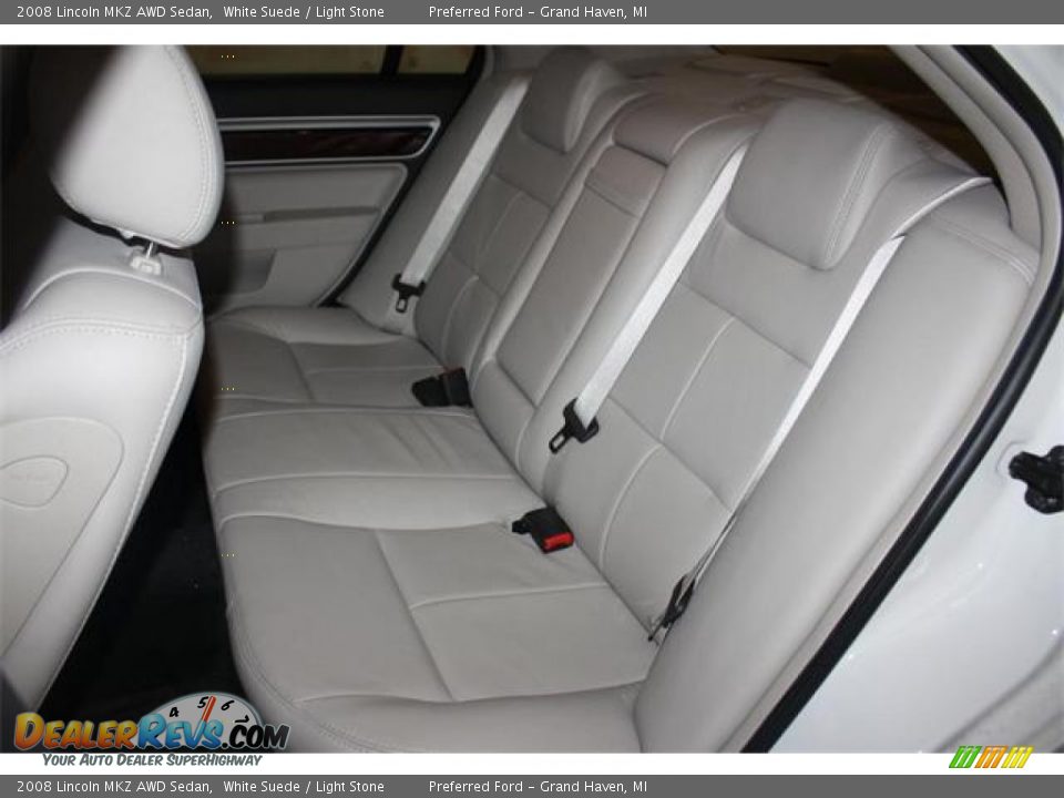 2008 Lincoln MKZ AWD Sedan White Suede / Light Stone Photo #15