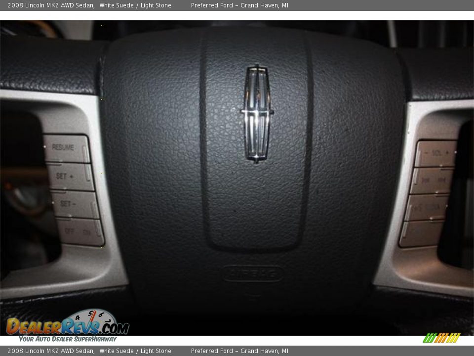 2008 Lincoln MKZ AWD Sedan White Suede / Light Stone Photo #20