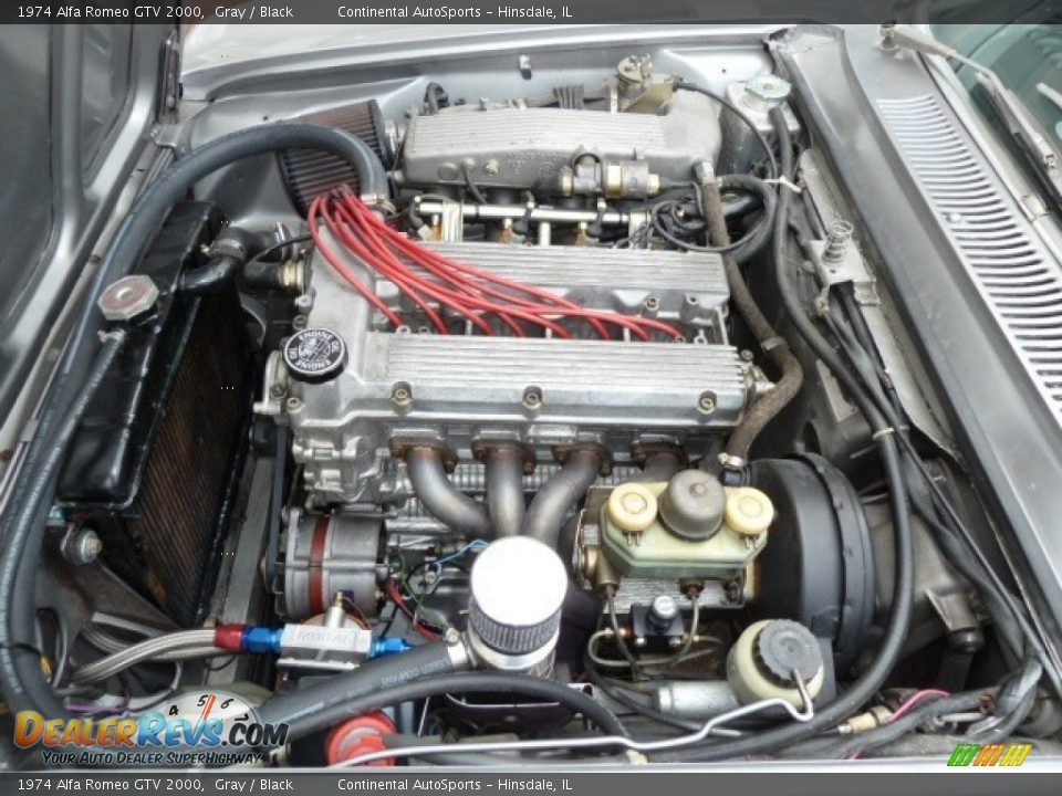 1974 Alfa Romeo GTV 2000 2.0 Liter DOHC 8V 4 Cylinder Engine Photo #9