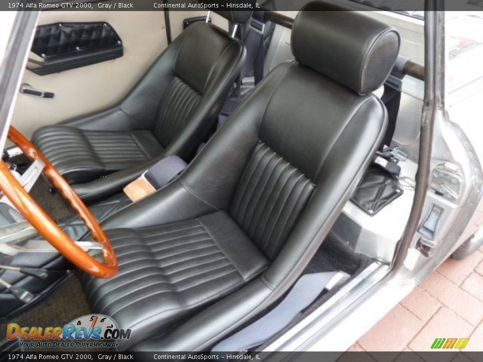 Black Interior - 1974 Alfa Romeo GTV 2000 Photo #16