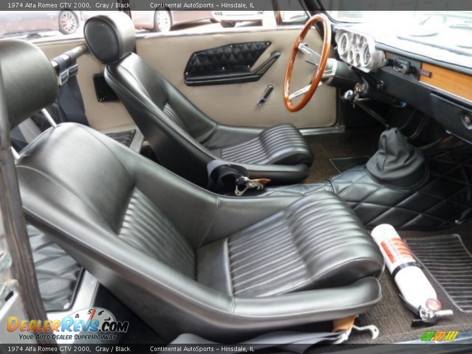 Black Interior - 1974 Alfa Romeo GTV 2000 Photo #24