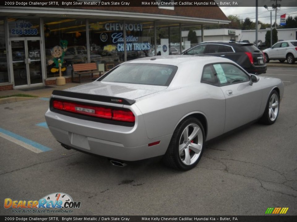 2009 Dodge Challenger SRT8 Bright Silver Metallic / Dark Slate Gray Photo #3