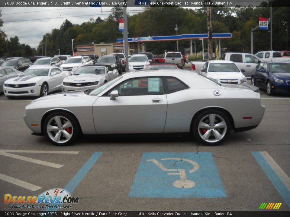 2009 Dodge Challenger SRT8 Bright Silver Metallic / Dark Slate Gray Photo #6