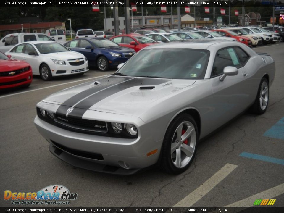 2009 Dodge Challenger SRT8 Bright Silver Metallic / Dark Slate Gray Photo #7