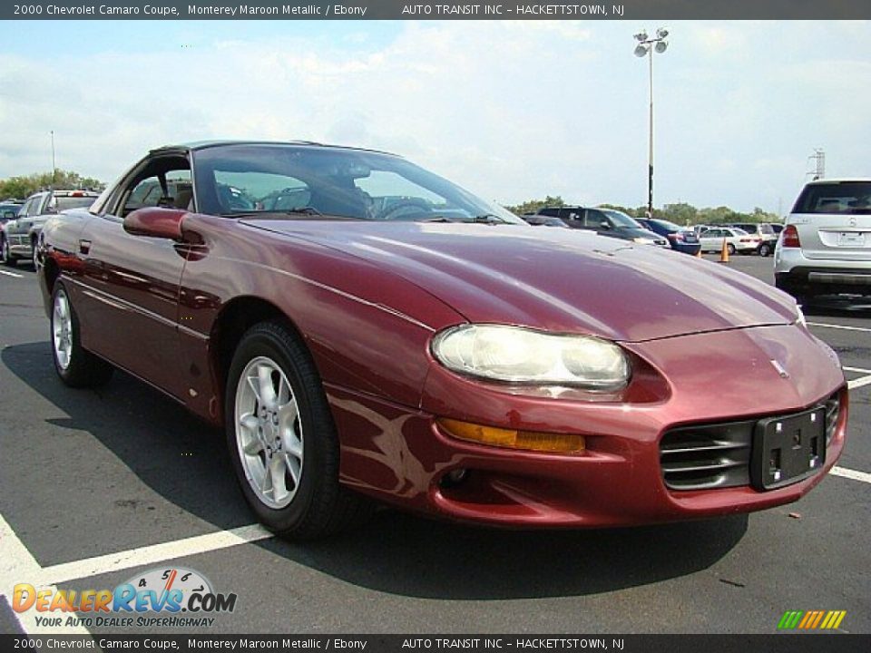 2000 Chevrolet Camaro Coupe Monterey Maroon Metallic / Ebony Photo #6
