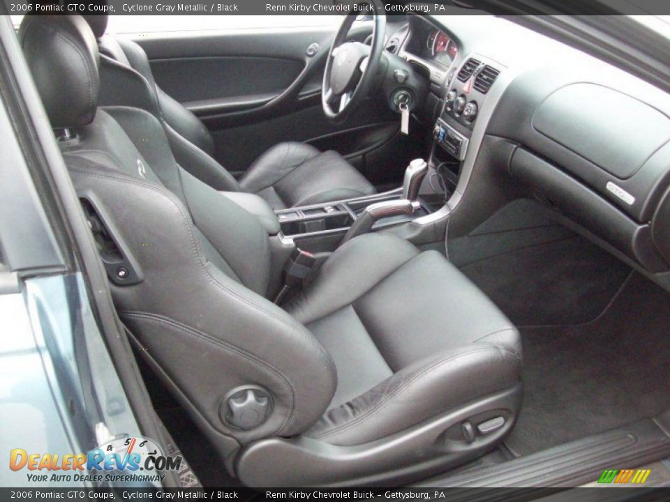 Black Interior - 2006 Pontiac GTO Coupe Photo #6