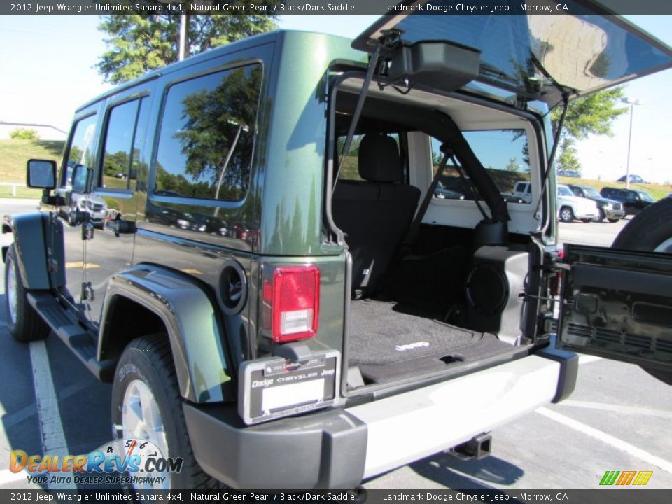 2012 Jeep Wrangler Unlimited Sahara 4x4 Natural Green Pearl / Black/Dark Saddle Photo #9