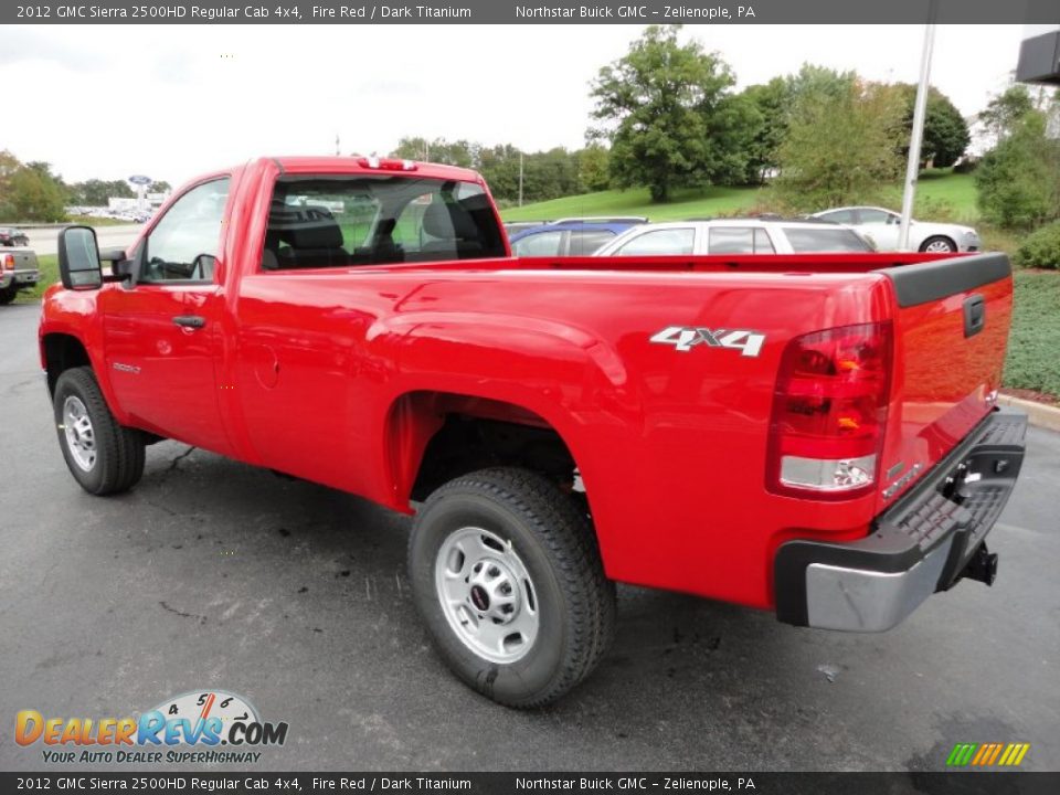 2012 GMC Sierra 2500HD Regular Cab 4x4 Fire Red / Dark Titanium Photo #4