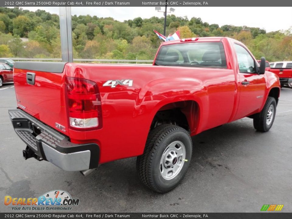 2012 GMC Sierra 2500HD Regular Cab 4x4 Fire Red / Dark Titanium Photo #6