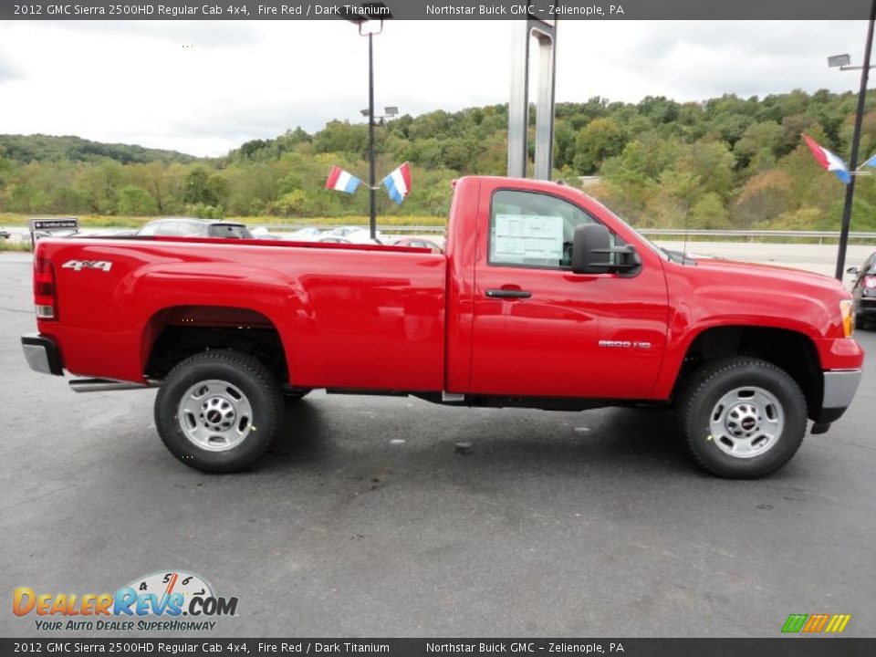 Fire Red 2012 GMC Sierra 2500HD Regular Cab 4x4 Photo #7