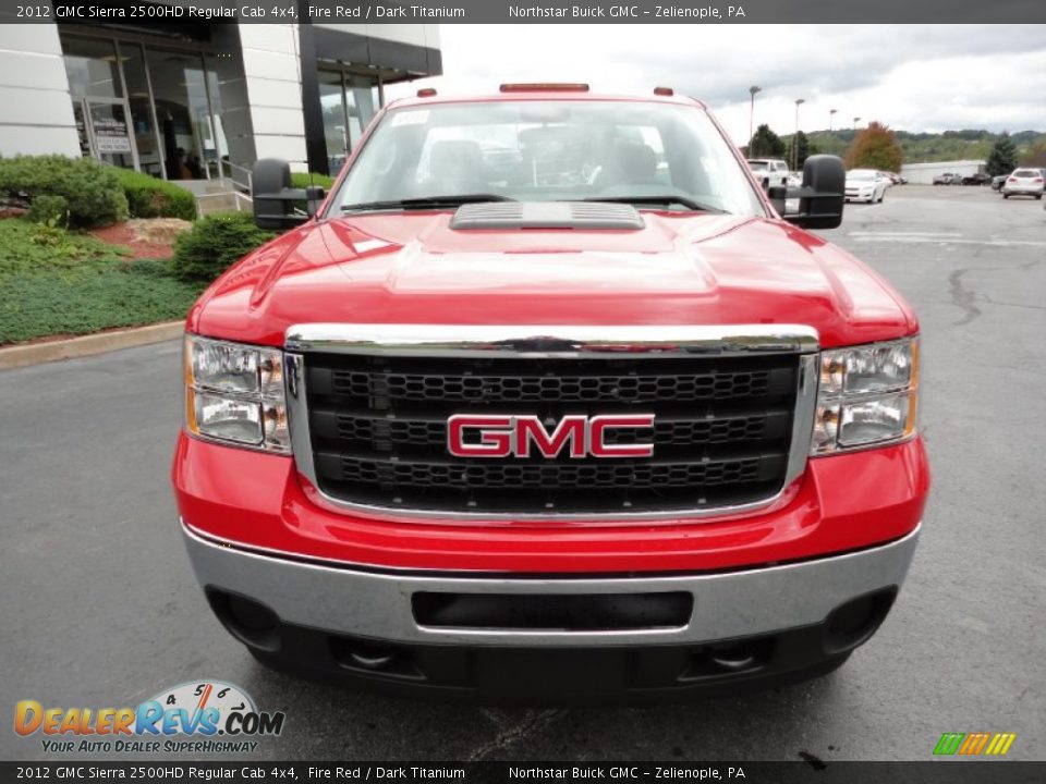 2012 GMC Sierra 2500HD Regular Cab 4x4 Fire Red / Dark Titanium Photo #9