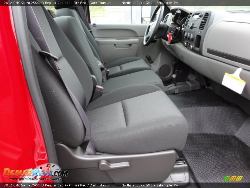 Dark Titanium Interior - 2012 GMC Sierra 2500HD Regular Cab 4x4 Photo #16