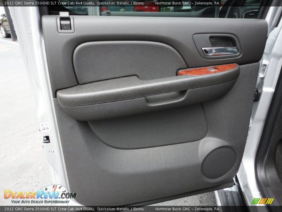 Door Panel of 2012 GMC Sierra 3500HD SLT Crew Cab 4x4 Dually Photo #14