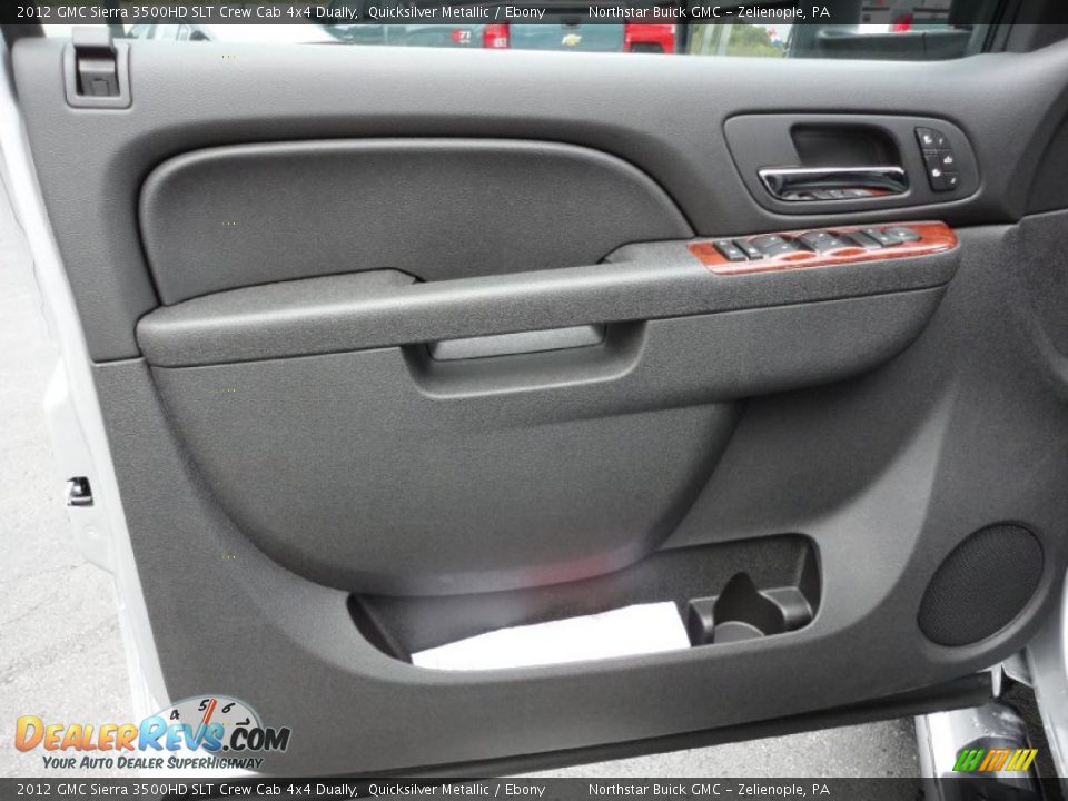 Door Panel of 2012 GMC Sierra 3500HD SLT Crew Cab 4x4 Dually Photo #15