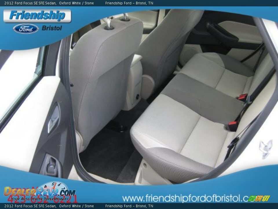 2012 Ford Focus SE SFE Sedan Oxford White / Stone Photo #12