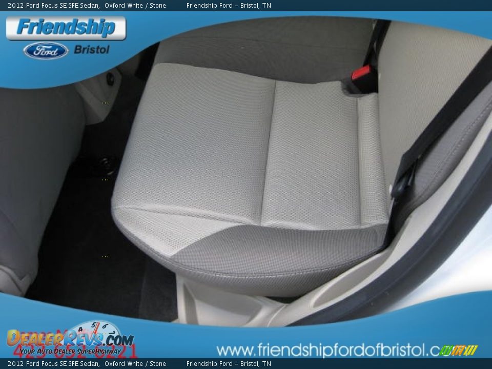2012 Ford Focus SE SFE Sedan Oxford White / Stone Photo #13