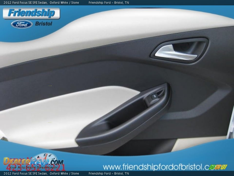 2012 Ford Focus SE SFE Sedan Oxford White / Stone Photo #14