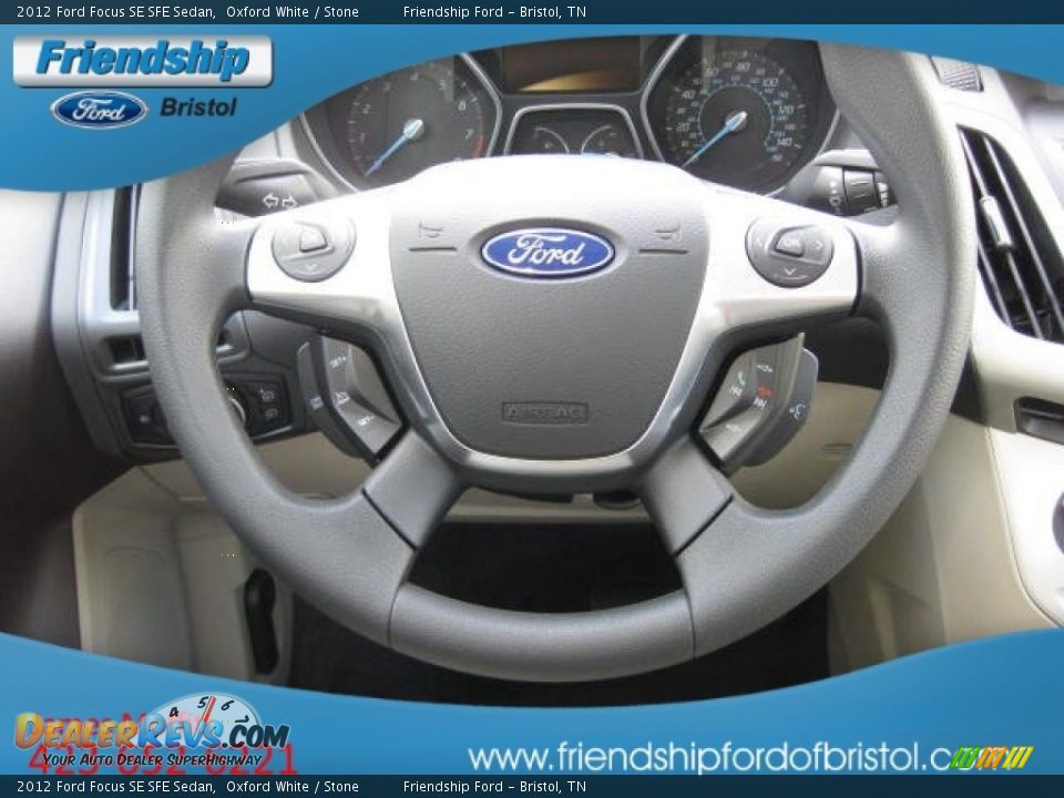 2012 Ford Focus SE SFE Sedan Oxford White / Stone Photo #16