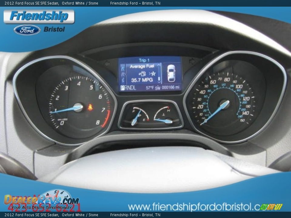 2012 Ford Focus SE SFE Sedan Oxford White / Stone Photo #18