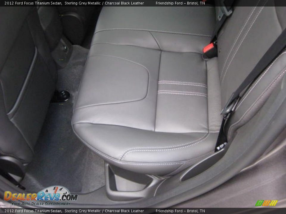 Charcoal Black Leather Interior - 2012 Ford Focus Titanium Sedan Photo #17