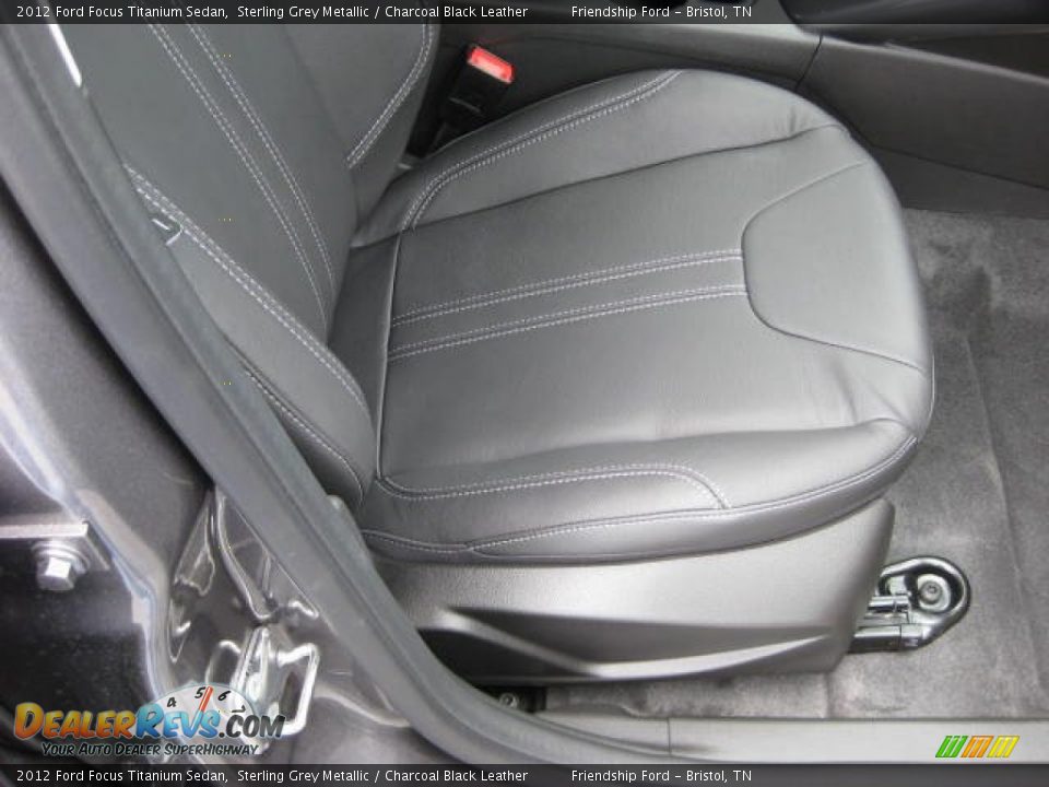 Charcoal Black Leather Interior - 2012 Ford Focus Titanium Sedan Photo #20
