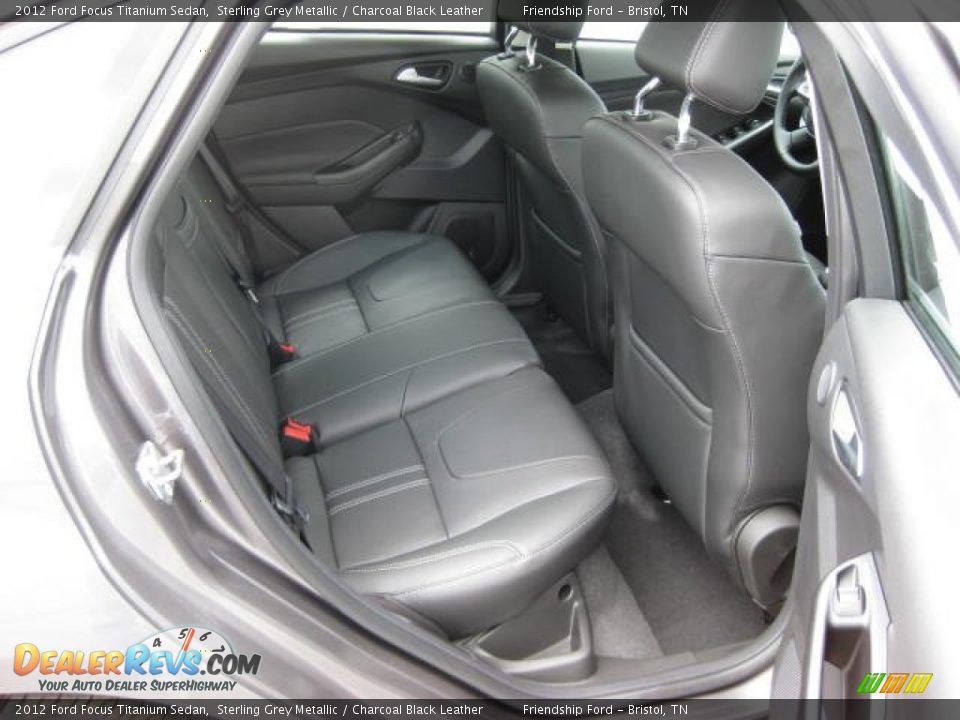 Charcoal Black Leather Interior - 2012 Ford Focus Titanium Sedan Photo #22