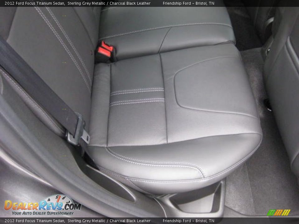 Charcoal Black Leather Interior - 2012 Ford Focus Titanium Sedan Photo #23