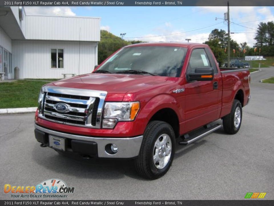 Front 3/4 View of 2011 Ford F150 XLT Regular Cab 4x4 Photo #2