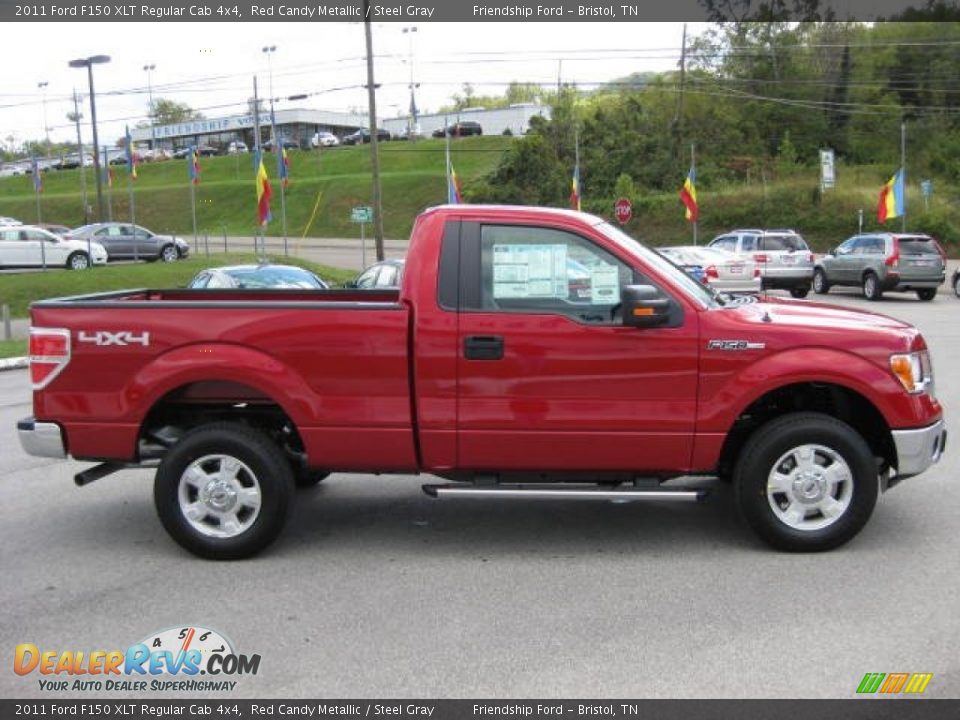 Red Candy Metallic 2011 Ford F150 XLT Regular Cab 4x4 Photo #5