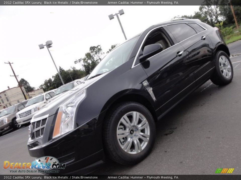 2012 Cadillac SRX Luxury Black Ice Metallic / Shale/Brownstone Photo #1