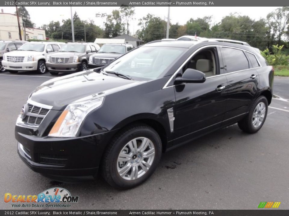 2012 Cadillac SRX Luxury Black Ice Metallic / Shale/Brownstone Photo #2