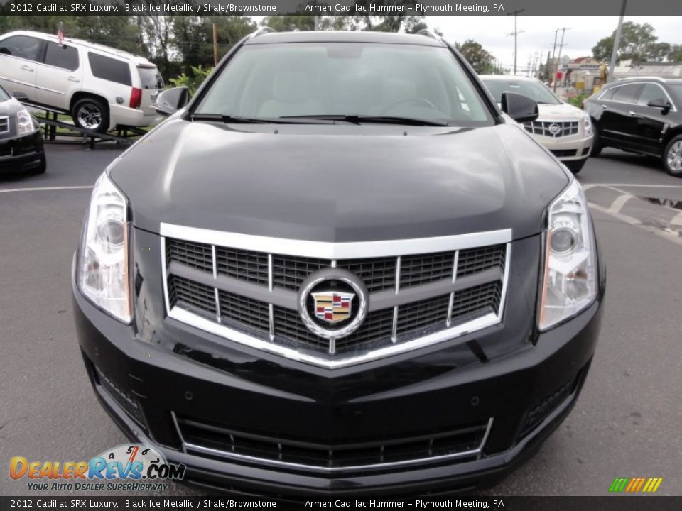 2012 Cadillac SRX Luxury Black Ice Metallic / Shale/Brownstone Photo #3