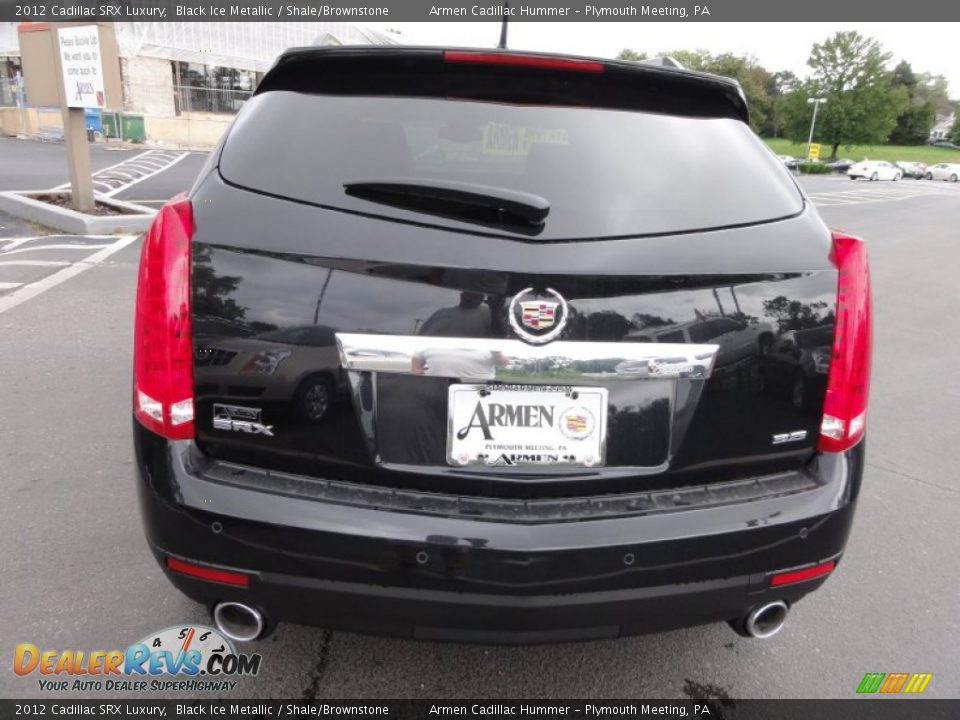 2012 Cadillac SRX Luxury Black Ice Metallic / Shale/Brownstone Photo #4