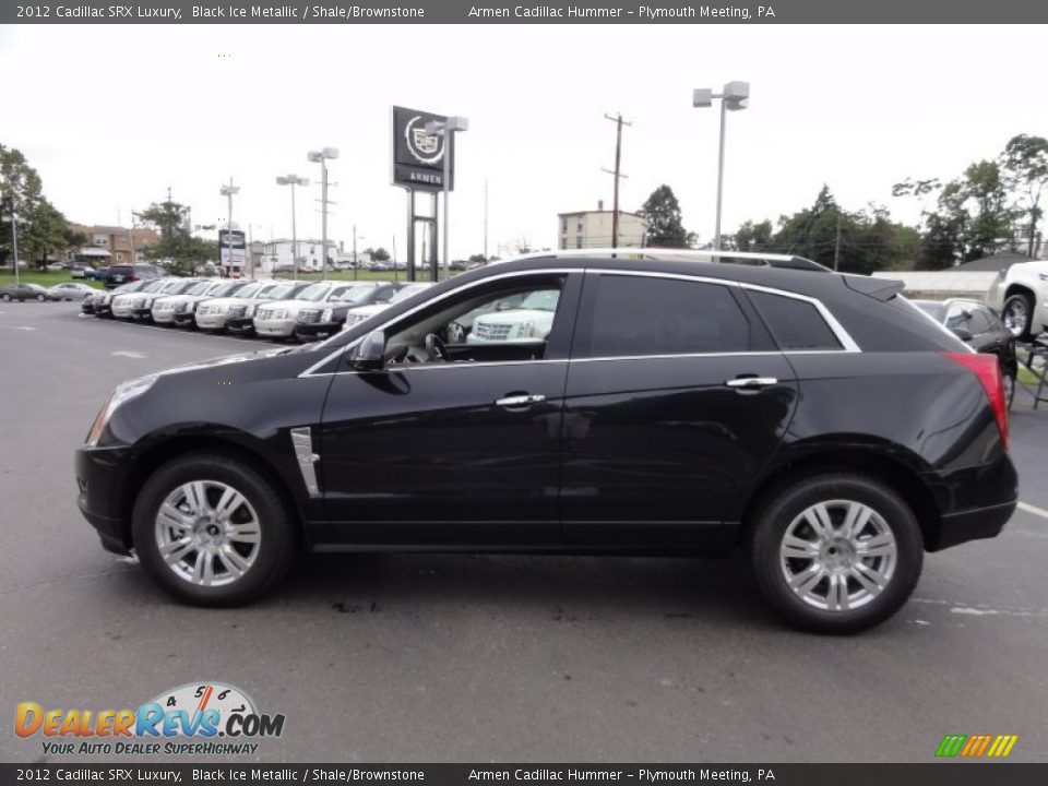 2012 Cadillac SRX Luxury Black Ice Metallic / Shale/Brownstone Photo #5