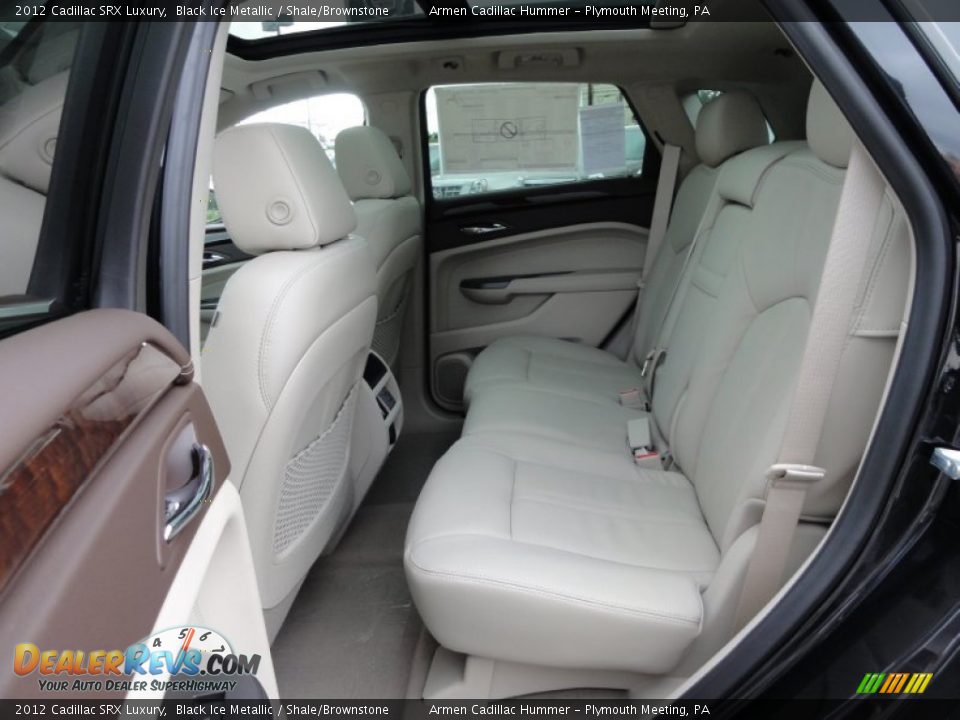 2012 Cadillac SRX Luxury Black Ice Metallic / Shale/Brownstone Photo #7